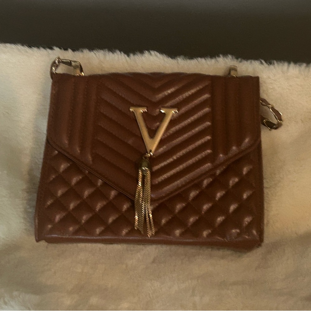 Brown Quilted Women's Bag